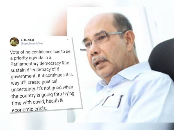 Kenyataan dimuat naik Hamid di Twitternya.