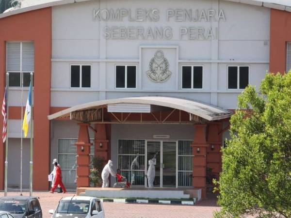 Penjara Seberang Perai di Jawi mencatatkan 28 banduan positif Covid-19.