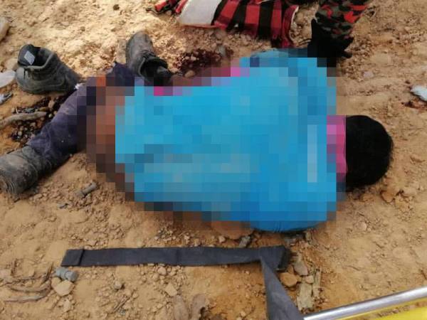 Mangsa yang mengalami kecederaan parah di bahagian leher disahkan meninggal dunia di lokasi kejadian oleh pegawai perubatan.