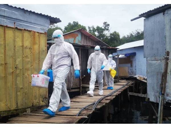 Koloni setinggan berlaku penularan Covid-19 dikenal pasti di Pulau Gaya, Kota Kinabalu.