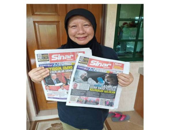 Norlian berharap dapat memenangi salah satu hadiah yang ditawarkan dalam Peraduan Sinar Harian Di Hatiku.