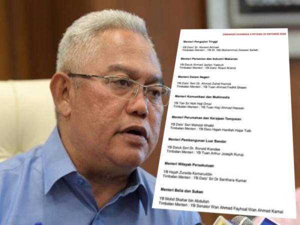 Antara senarai nama yang tular turut mengaitkan Noh sebagai salah seorang menteri.
