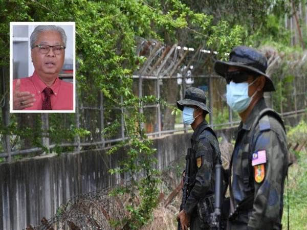 Ops Benteng kini fokus pendekatan pengusiran berbanding tangkapan. Gambar kecil: Ismail Sabri. - Foto Bernama