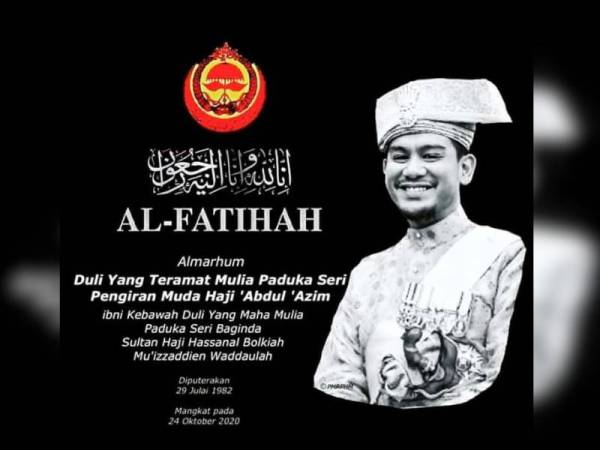 Sultan Selangor zahir ucapan takziah kemangkatan anakanda Sultan Brunei