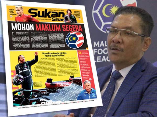 Laporan Sinar Harian semalam. Gambar kanan: Ab Ghani