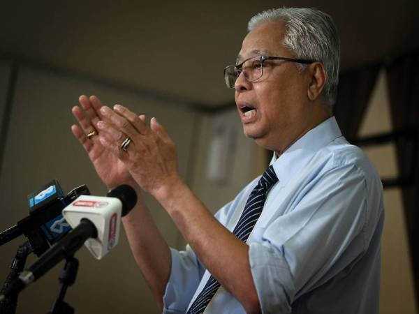 Ismail Sabri ketika berucap pada sidang media perkembangan PKPP di Wisma Pertahanan Kementerian Pertahanan. - Foto Bernama