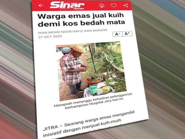 Artikel Sinar Harian 27 Oktober 2020.