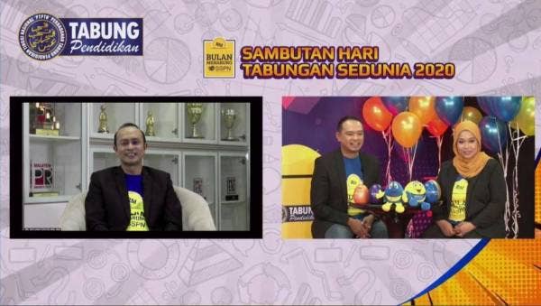 Ahmad Dasuki ditemubual secara dalam talian pada Majlis Penutup Bulan Menabung SSPN 2020 dan Sambutan Hari Tabungan Sedunia 2020 yang disiarkan menerusi Facebook Rasmi PTPTNOfficial hari ini.