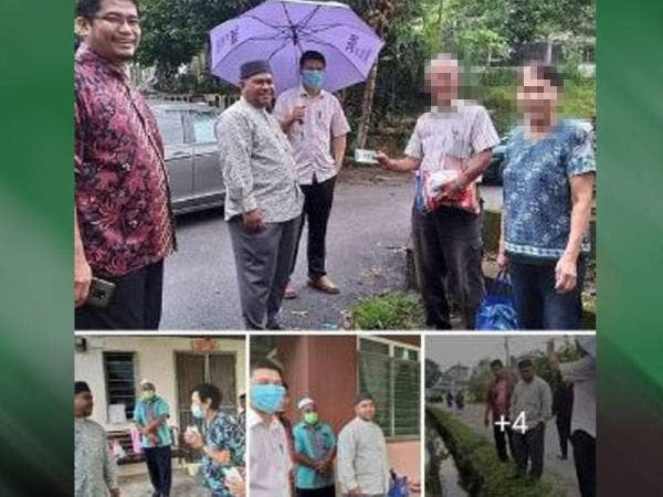 Beberapa foto Mohd Khairuddin yang tidak memakai pelitup muka ketika memberi sumbangan kepada orang ramai baru-baru ini tular di media sosial.