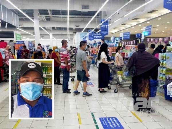 Jumlah pengunjung juga tidak terlalu ramai seperti ketika pelaksanaan Perintah Kawalan Pergerakan Diperketatkan (PKPD) Secara Pentadbiran pada 11 hingga 25 September lalu. (Gambar kecil: Mohd Syazwan)