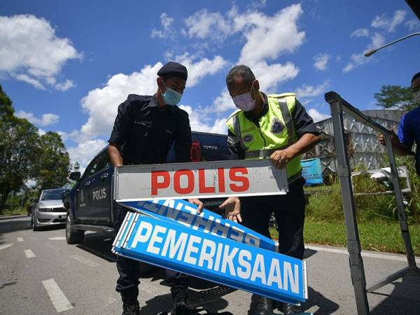 PKPD di Kampung Haji Baki ditamatkan hari ini susulan tiada lagi kes positif Covid-19 baharu dikesan di kawasan berkenaan. - Foto Bernama