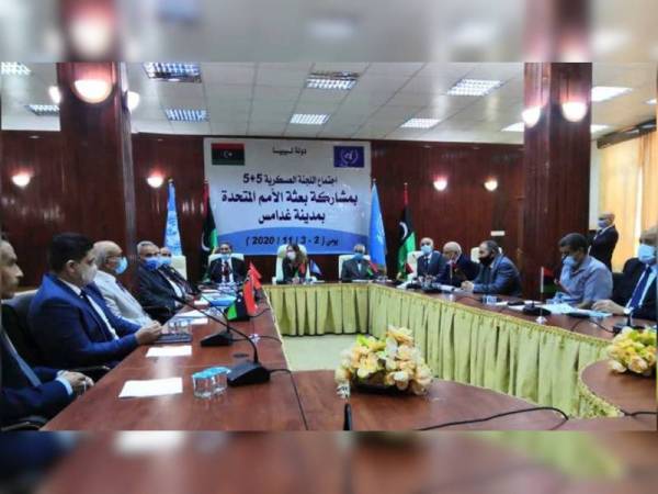 Rundingan politik bagi mencari perdamaian di Libya diadakan di Gammarthe, kira-kira 465 kilometer ke barat daya ibu kota Tunisia, Tunis. - Foto AFP