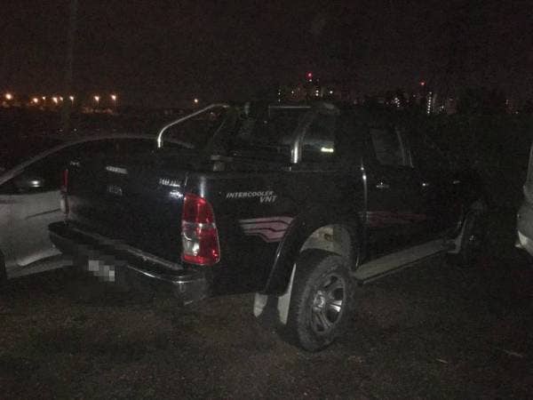 Kenderaan yang dirampas daripada suspek pecah rumah di sebuah kawasan perumahan di Iskandar Puteri.