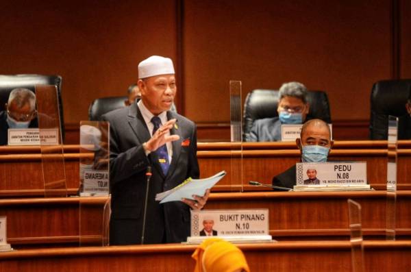 Wan Roman ketika menjawab soalan Azhar Ibrahim (Pas-Ayer Hitam) pada persidangan Dewan Undangan Negeri (DUN) Kedah di sini hari ini.