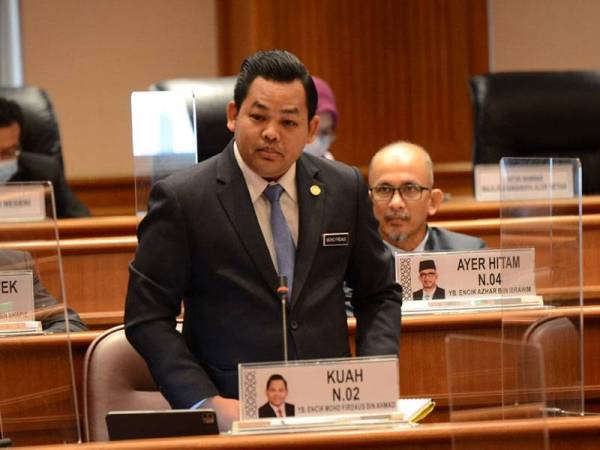 Mohd Firdaus ketika sesi penggulungan pada persidangan DUN Kedah hari ini.