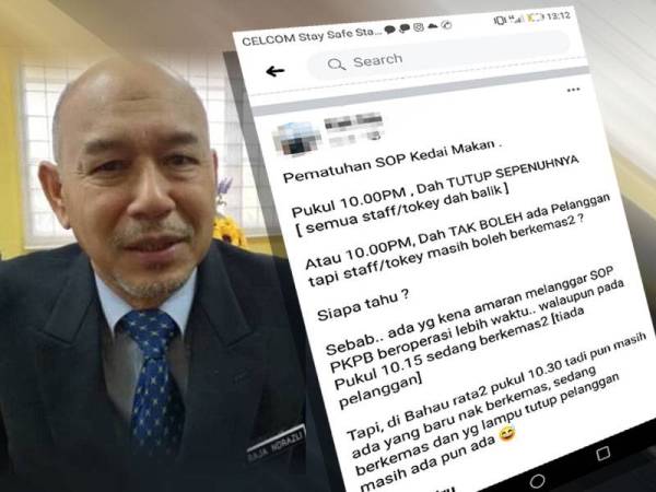 Seorang peniaga meluahkan kekeliruannya berhubung SOP operasi kedai makan. Gambar kiri: Raja Norazli Raja Nordin