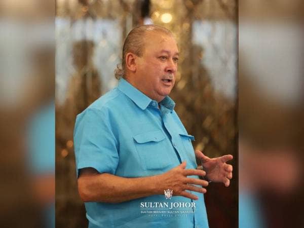Sultan Johor, Sultan Ibrahim Sultan Iskandar. - Foto Facebook Sultan Ibrahim Sultan Iskandar
