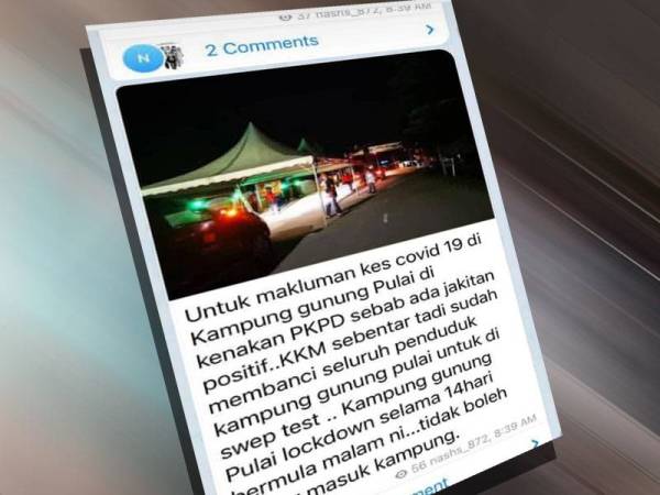 Pengarah Kesihatan Johor menafikan maklumat tular mesej di laman aplikasi WhatsApp dan laman sosial Facebook yang mengatakan Kampung Gunung Pulai dikenakan PKPD.