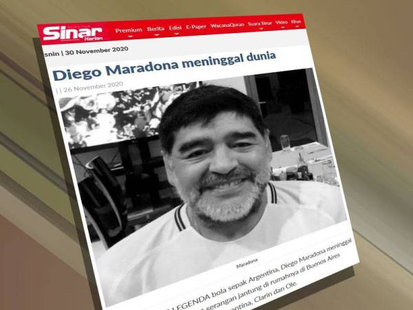 Laporan Sinar Harian 26 November lalu.