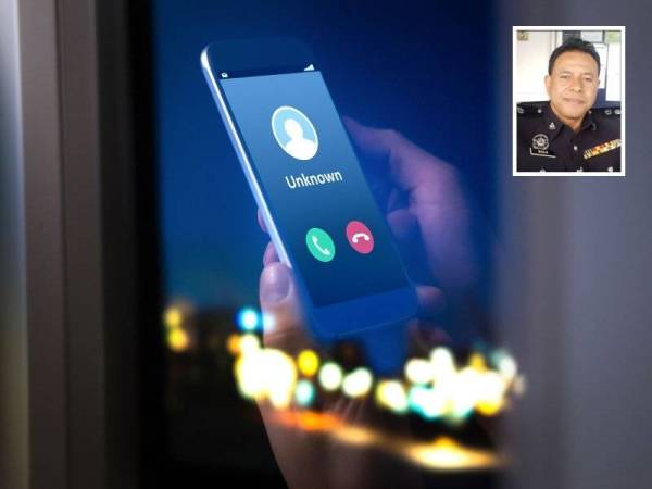 Seorang pengurus ladang membuat laporan polis mendakwa ditipu individu menyamar sebagai bapa mertuanya hingga kerugian RM1,500 kelmarin. Gambar kecil: Supt Wazir