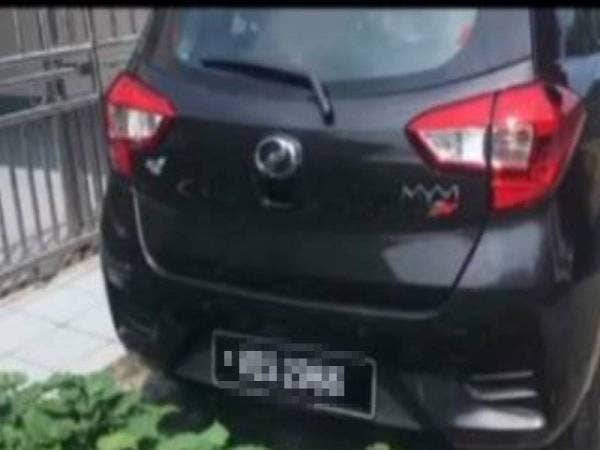 Gambar kereta milik seorang pengacara televisyen yang dilaporkan hilang telah tular di media sosial.