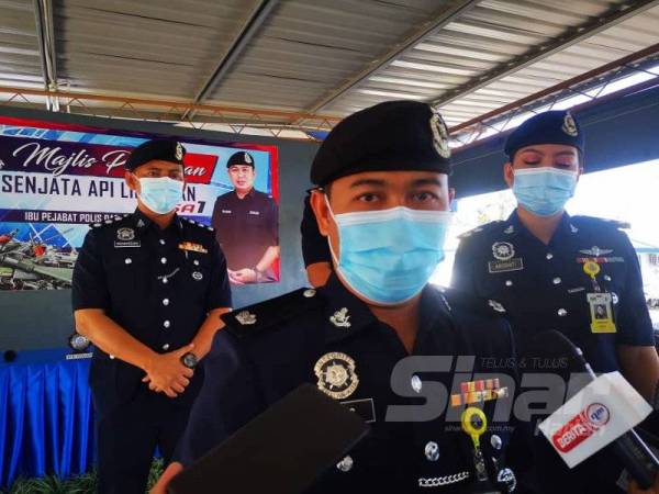 Mohd Haris ketika ditemui pemberita di IPD Penampang.