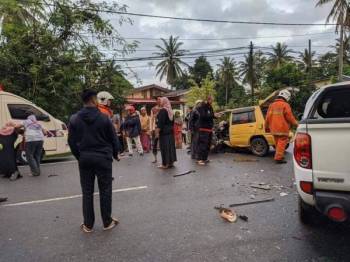 Motosikal Terbabas Rider Wanita Maut Kemalangan