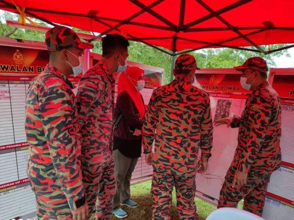 Pos Kawalan Tempat Kejadian (PKTK) dibuka pada operasi mencari dan menyelamat mangsa. - Foto ihsan bomba 