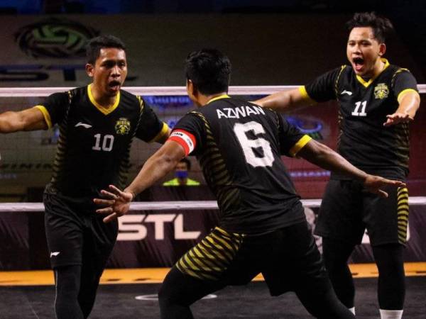 Regu Perak Bison kembali mendapat rentak selepas meraih dua kemenangan berturut-turut dalam saingan STL 2020. - Foto FB SEPAKTAKRAW LEAGUE