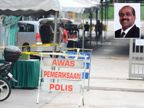 PKPD dilaksanakan di asrama pekerja Westlite di Taman Perindustrian Tampoi Jaya bermula pada 26 Disember lalu. Gambar kecil: R Vidyananthan