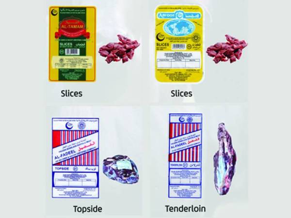 Daging jenama Al-Tamam, Al Fadeel dan Amroon dijamin halal.