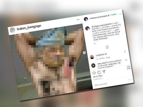 Tunku Azizah memuat naik Instagram 'bukan_bangjago' yang menghina Al-Sultan Abdullah.