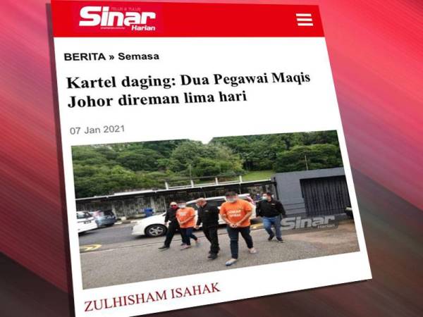 Laporan Sinar Harian pada Khamis