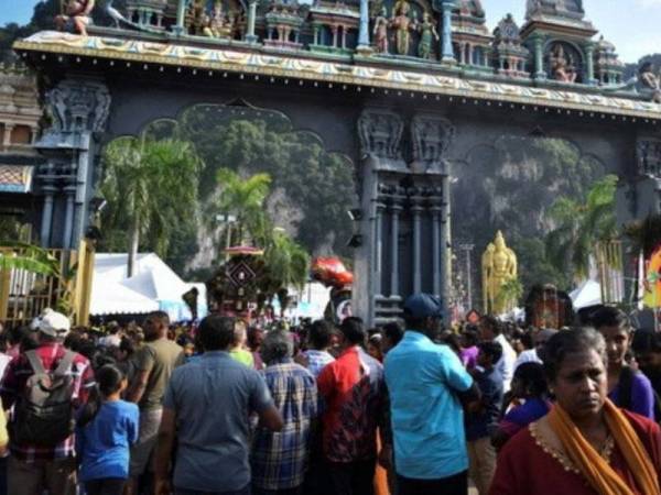 Sambutan Thaipusam di kuil-kuil di bawah PKP dan PKPB adalah tidak dibenarkan. - Foto Bernama