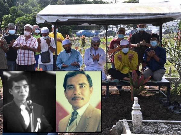 Allahyarham Datuk Jamali Shadat, 78, dikebumikan di Tanah Perkuburan Islam Kampung Sungai Pinang selepas disembahyangkan di Masjid Ar-Rahman Pulau Indah hari ini.
- Foto Bernama