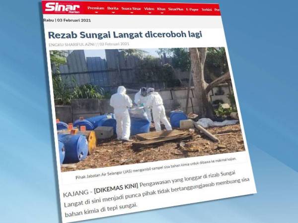 Laporan Sinar Harian hari ini.