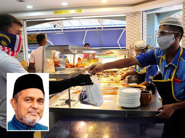 Presma menggesa kerajaan membenarkan pelanggan makan di kedai dengan pematuhan prosedur operasi standard (SOP) ketat termasuk dua individu pada satu meja. - Gambar kecil: Jawahar Ali Taib Khan