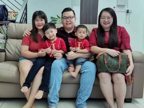 Sheh Yong meraikan sambutan Tahun Baharu Cina secara sederhana bersama isteri, anak dan kakaknya di kediamannya di Gerik. Foto: Sheh Yong.