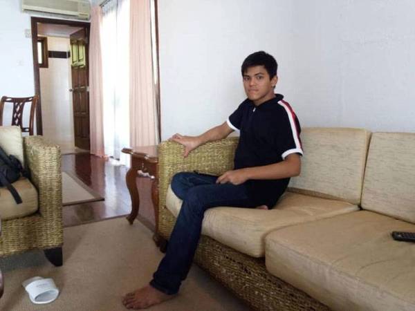 Mohd Afiq ditemui dalam keadaan tidak sedarkan diri di rumahnya di Rawang. Foto: Ihsan keluarga