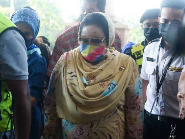 Rosmah, hadir di Kompleks Mahkamah Kuala Lumpur. -Foto Sinar Harian ROSLI TALIB