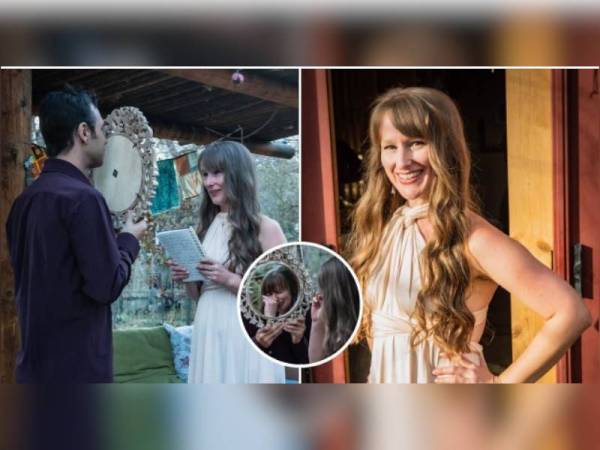 Meg nikah diri sendiri selepas kecewa dengan teman lelaki. - Foto Metro.co.uk