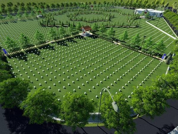 Model bagi projek wakaf Tanah Perkuburan Islam Paya Bunga di Kuala Terengganu. 