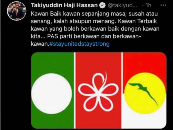 Ciapan di Twitter Takiyuddin.