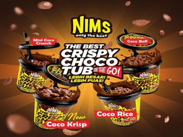 Crispy Choco Tub yang menjadi kegilaan penggemar snek berasaskan coklat dan bijirin.