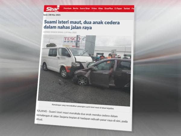 Laporan Sinar Harian pada Ahad.