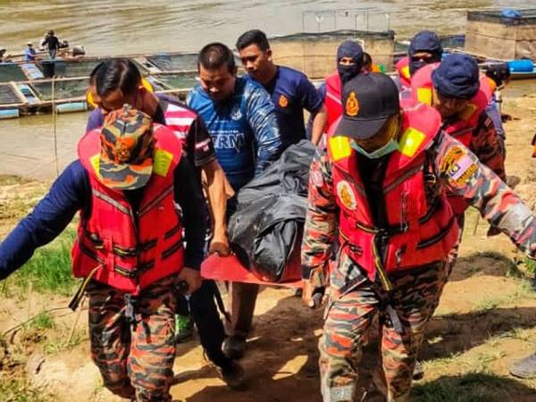 Mayat mangsa yang ditemukan kira-kira tiga meter dari mangsa dilaporkan terjatuh. - Foto: Ihsan bomba