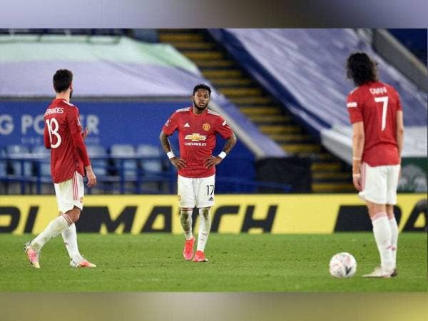 United tewas kepada Leicester City dalam aksi suku akhir di Stadium King Power.