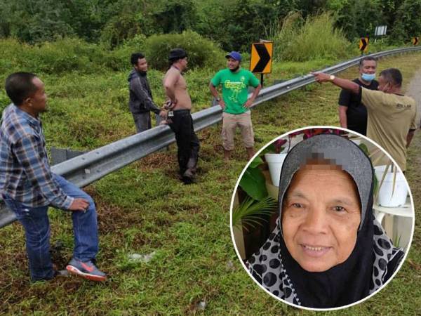 Lokasi Che Som ditemui oleh kontraktor ketika menebas. Gambar kecil: Che Som Ibrahim