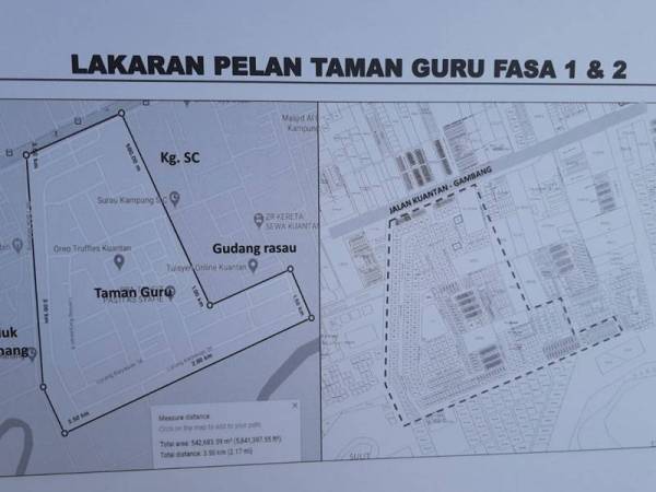 Lokasi kawalan pencegahan Covid-19 yang dilakukan polis Kuantan.