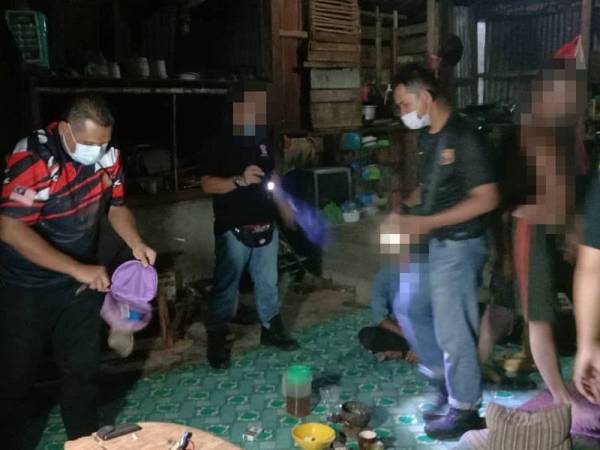 Ops Perdana AADK Perak dijalankan di kawasan LMS dalam membanteras penagihan dan pengedaran dadah. - Foto: ihsan AADK Perak